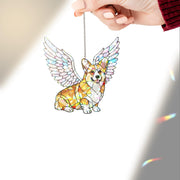 Hologram Corgi Angel ACRYLIC Window Hanging, Corgi Mom Gift, Corgi Memorial Decor, Gift, Corgi Lover Gift, Dog Loss Gift, Corgi Sympathy