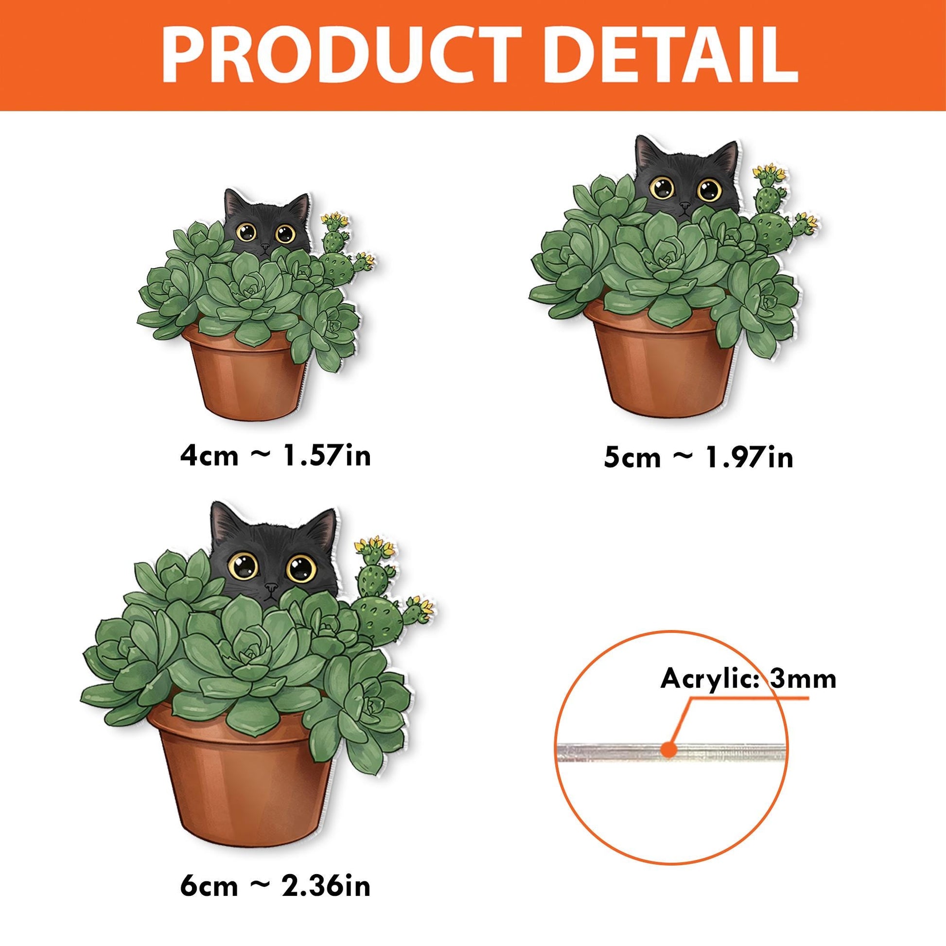Black Cat Succulent Planter Pot Badge Reel, Cat Badge Reel, Succulent Badge Reel, Plant Lover Gift, ID Holder Gift, Gift For Nurse,Id Holder