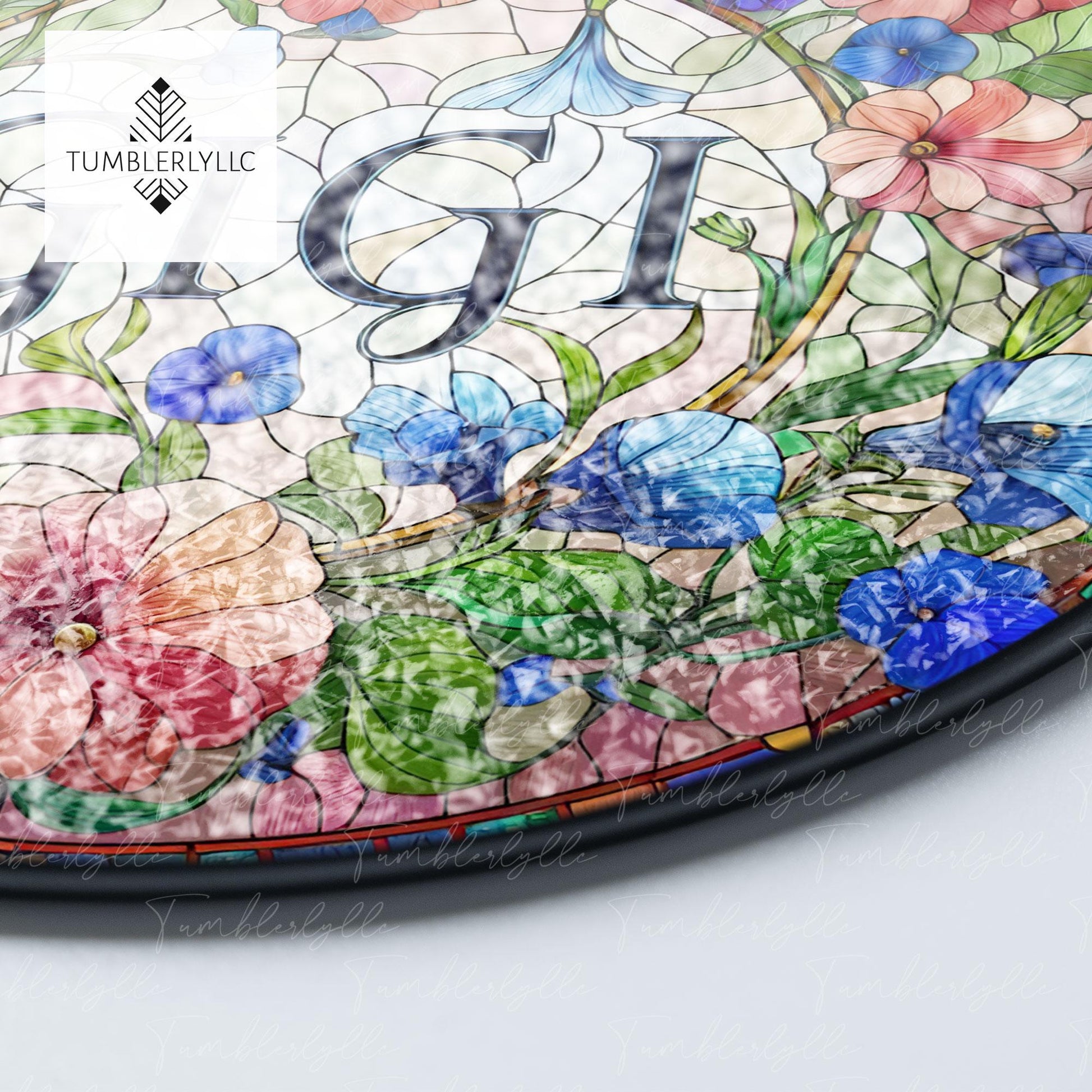 Floral Gigi Glass Suncatcher, Elegant Decor for Home, Perfect Mother's Day Gift for Grandma or Mom, Mother's Day Gift for Gigi or Loved Ones