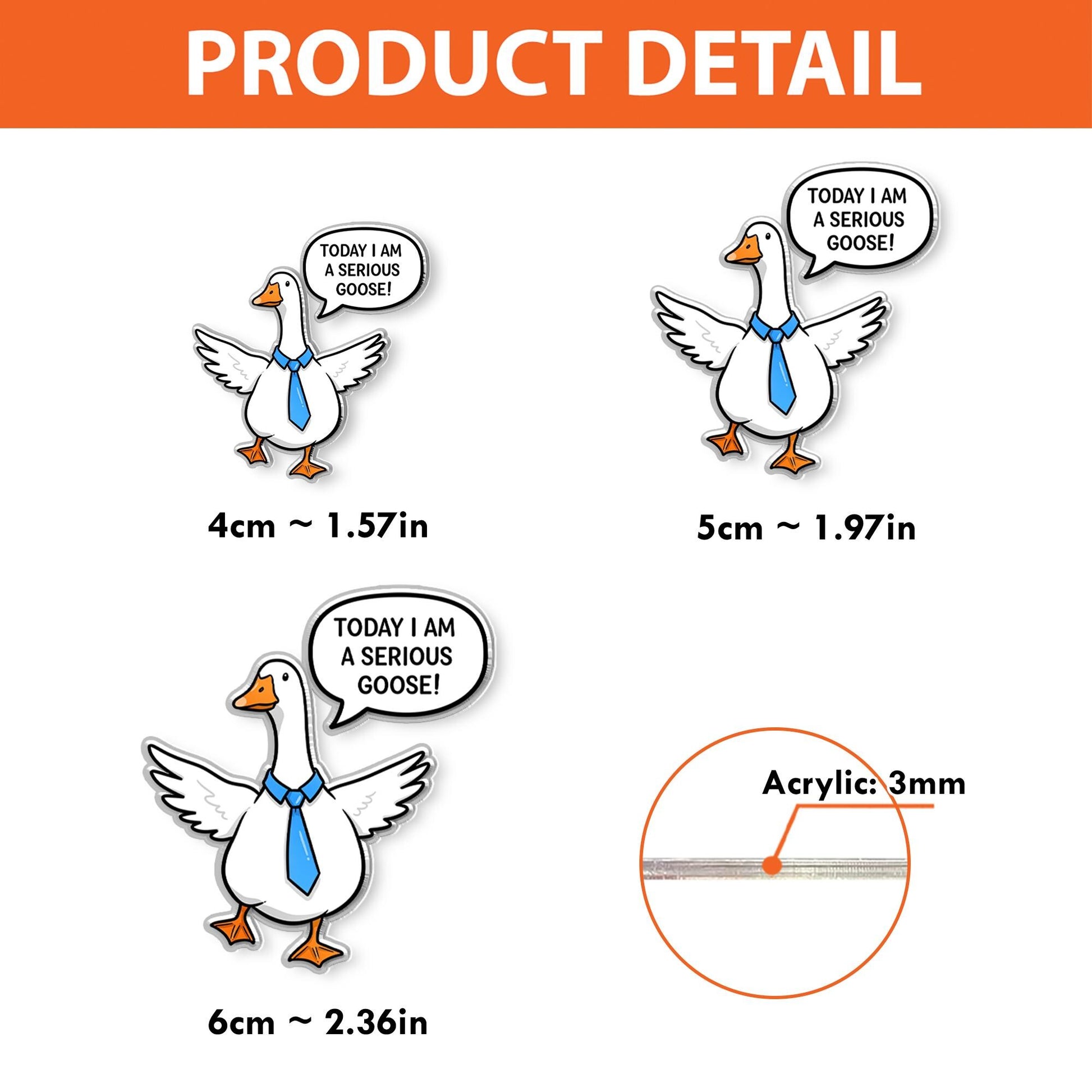 Today I'm a serious goose Badge Reel, funny Silly Goose badge reel, coworker nurse teacher id holder, gift for nurse, gift for officer