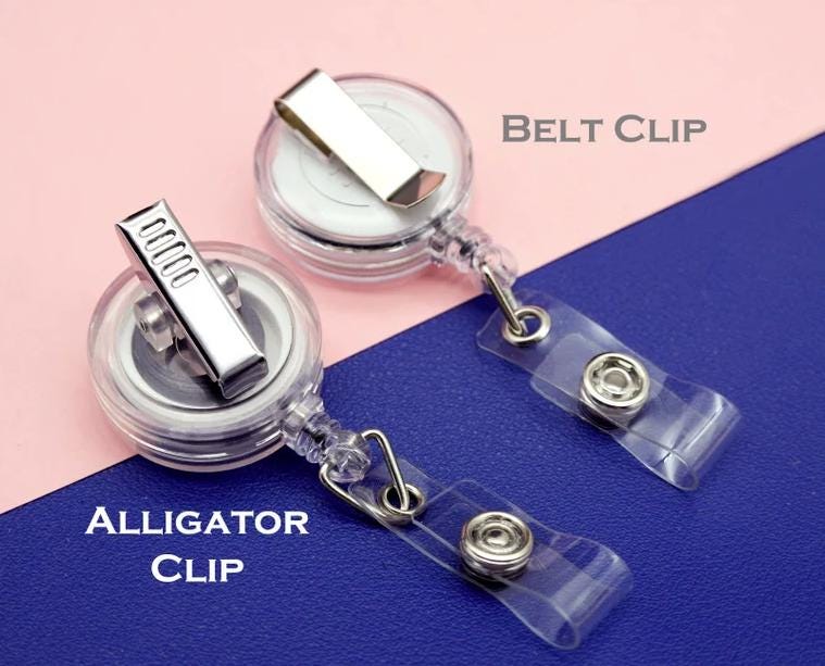 Ambulance Flower Badge Reel for Healthcare Workers, EMS Badge Holder, Emergency Services ID Clip, Nurse, Doctor, Paramedic Gift