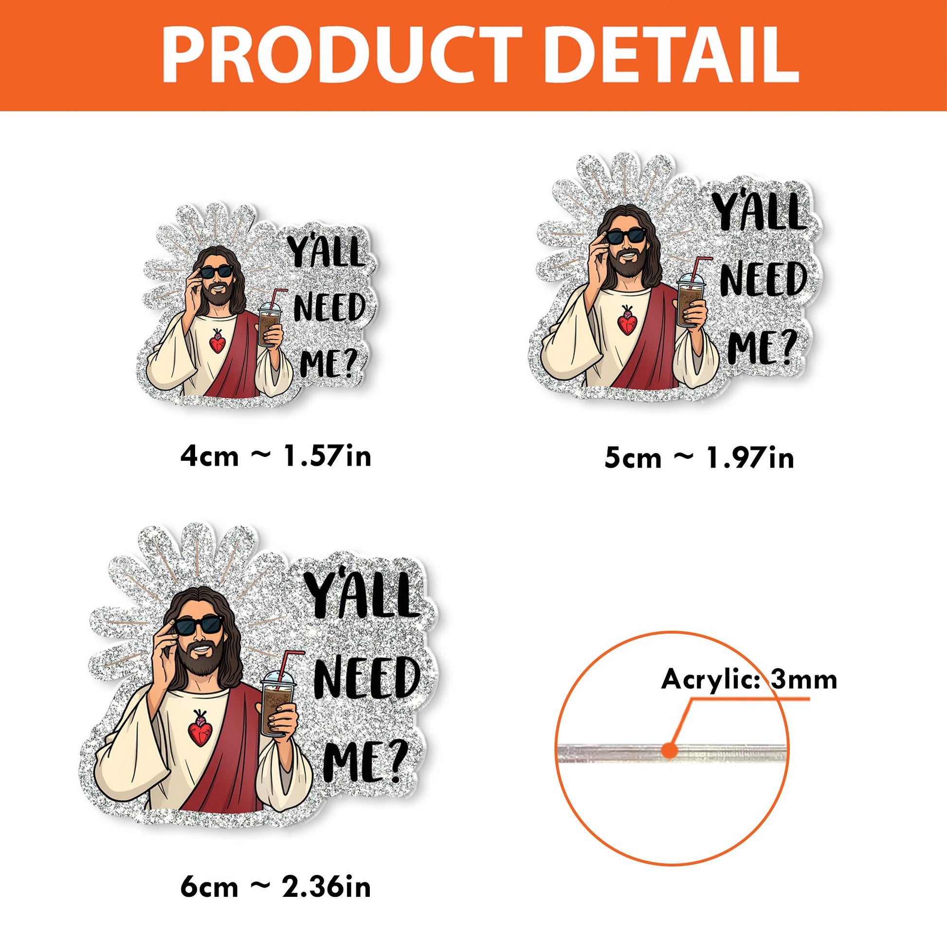 Y'all Need Me Jesus badge reel, Funny badge reel, ID Holder Clip, Heavy Duty Reel, Jesus Badge Reel, MRI Safe, Gift for Nurse, Christian