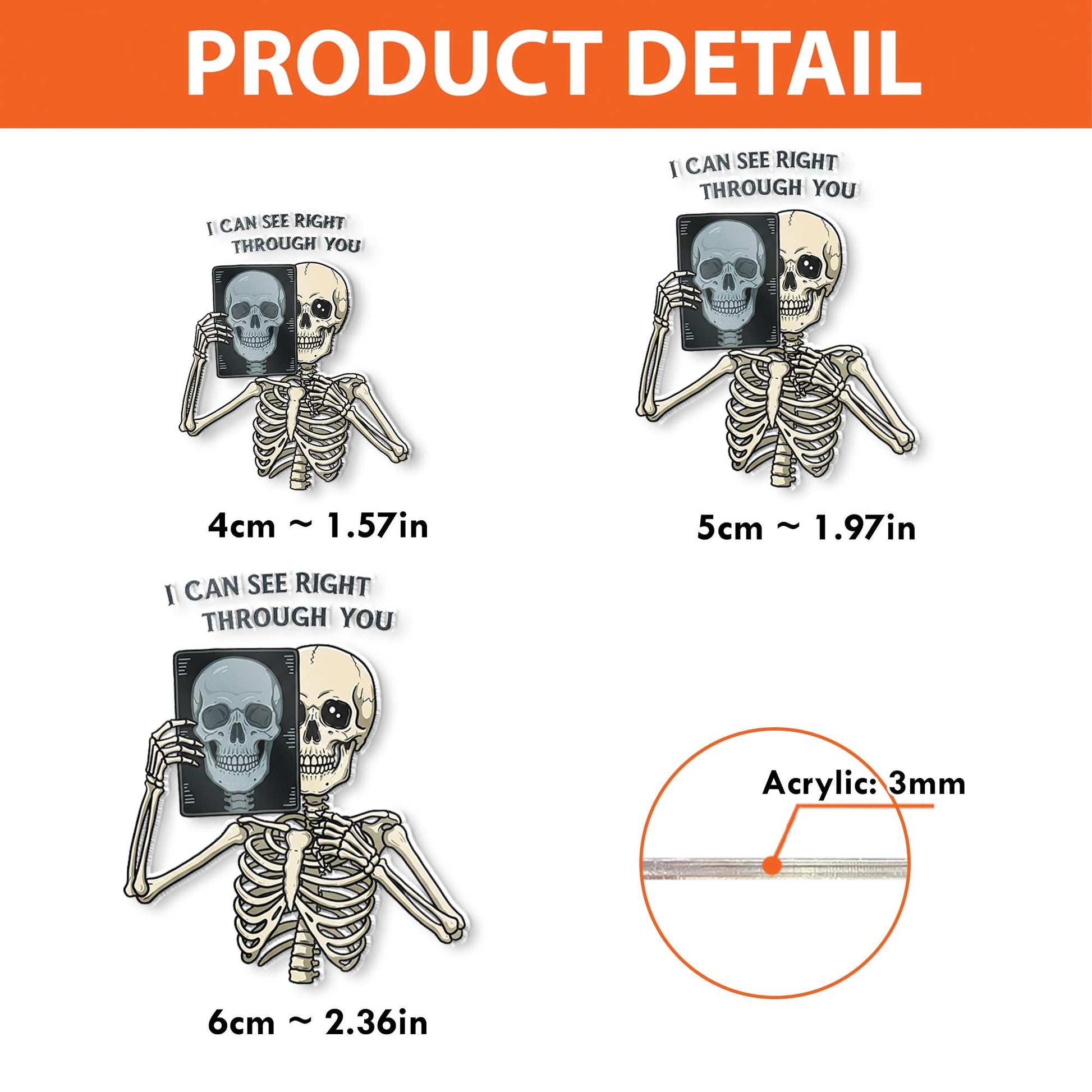 Funny X-Ray Badge Reel, Rad Tech Badge Reel, Skeleton Badge Holder, Radiology Tech Gift, Medical Imaging ID Clip, Xray Technician Badge