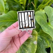 Got Too Silly Badge Reel, Got Too Silly Silly Goose badge reel, funny silly goose id holder, gift for nurse, gift for officer