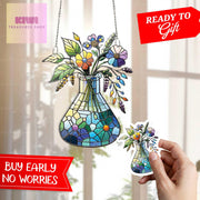 Flower Flask ACRYLIC Window Hanging, Scientist Mom Gift, Gift For Scientist, Lab Week 2025, Scientist Appreciatem, Chemistry Lover