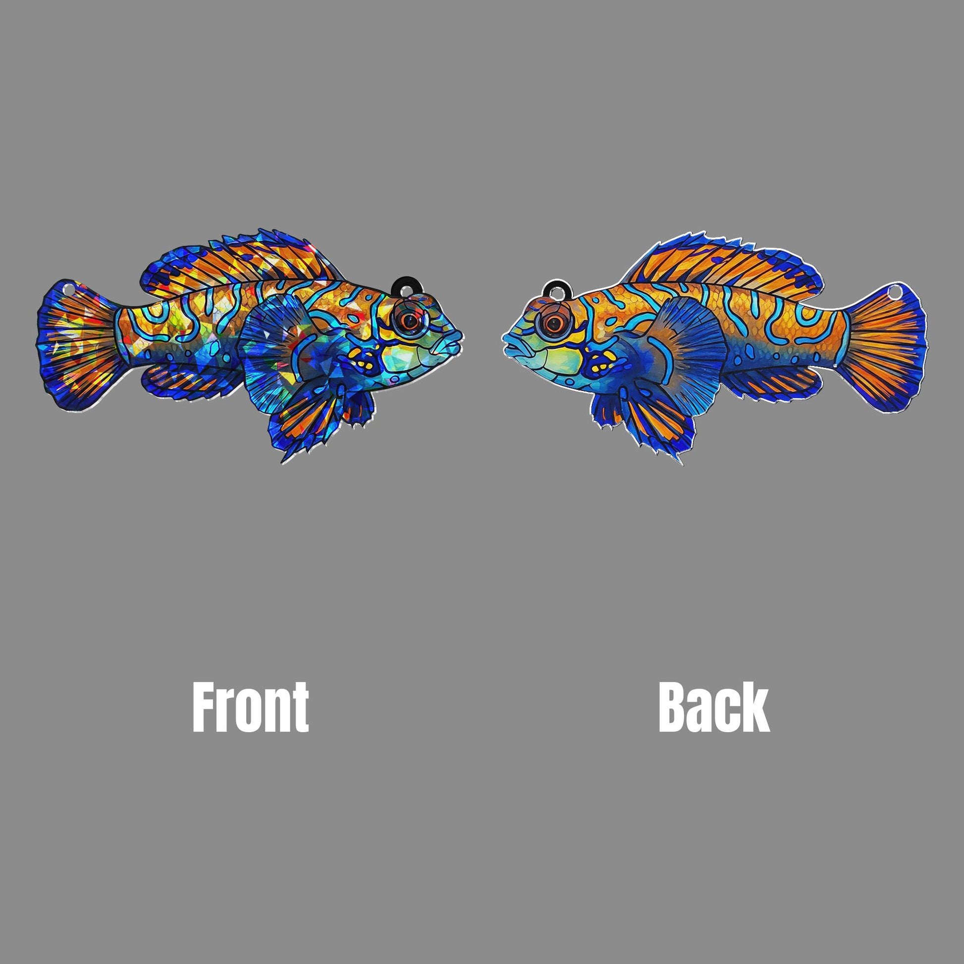 Mandarin Goby Hologram Acrylic Decor, Aesthetic Fish Decor, Fish Window Decor, Elegant Mom Gift, Mother's Day Gift, Gift For Mom, Fish Lover