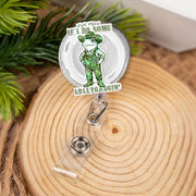If I do some LOLLYGAGGIN' Badge Reel, Quirky Sarcasm Frog ID Holder for Nurses n Teachers, Fun Accessories for Work Gift, officer humor