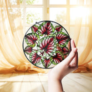 Begonia Plant GLASS Decor, Begonia Plant Lover Decor, Plant Lady Decor, Plant Lover Gift, Plant Mom Decor, Yard Decor, Plant Suncatcher