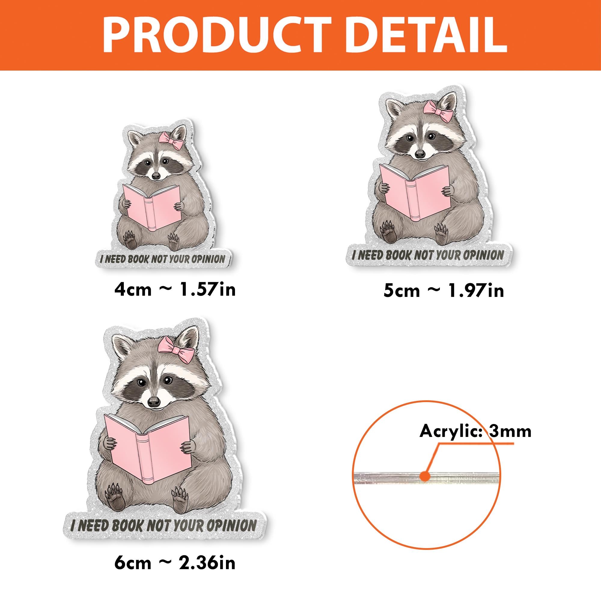 Funny Raccoon Reading Meme Badge Reel, I Need Books Not Your Opinion Badge Reel, Funny Meme Mood ID Badge Holder, Raccoon Accessories