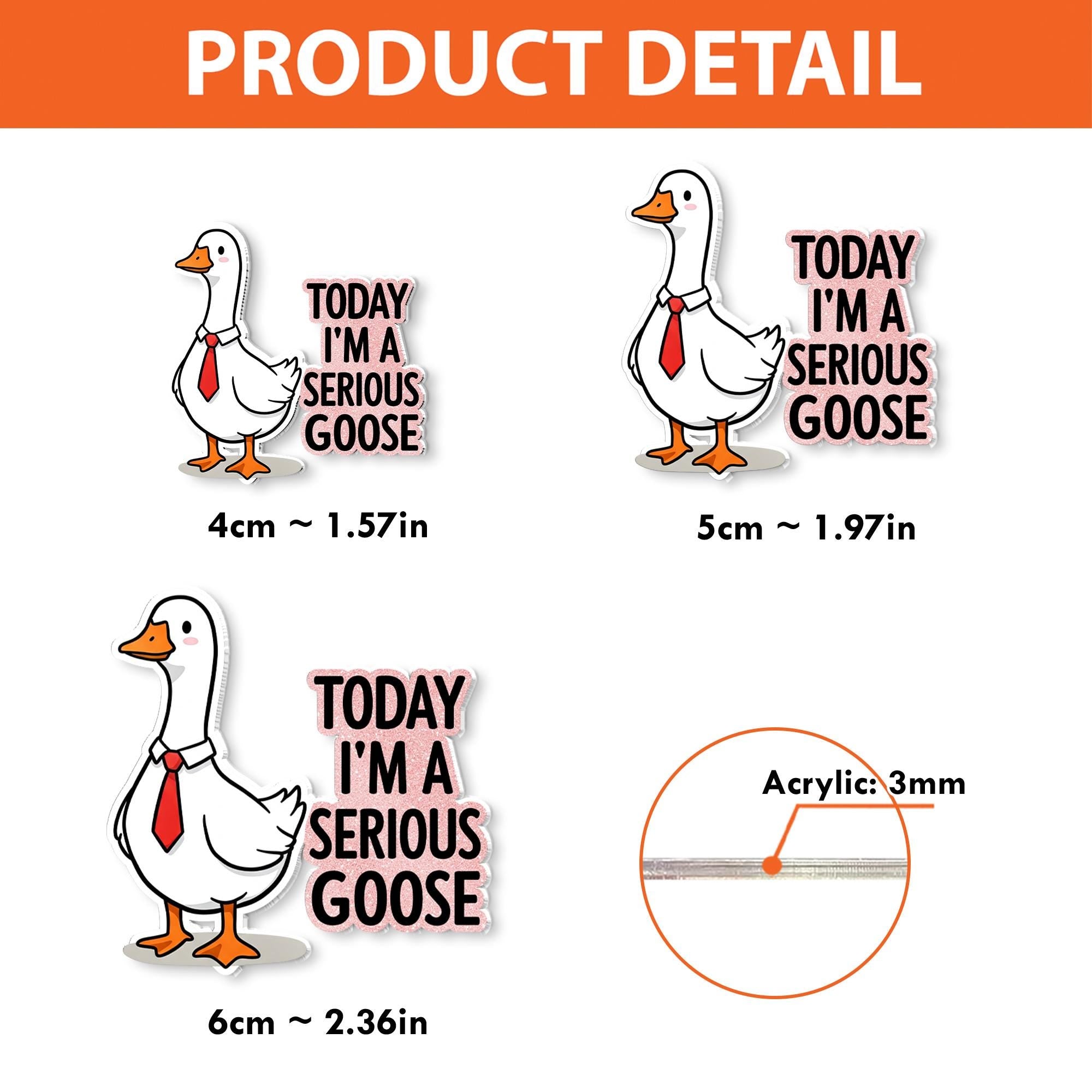 Funny Serious Goose Badge Reel, Silly Goose ID Holder, Funny Nurse Goose, RN Id Holder, Co-worker Gift, Funny Men Id Holder,Stocking Stuffer