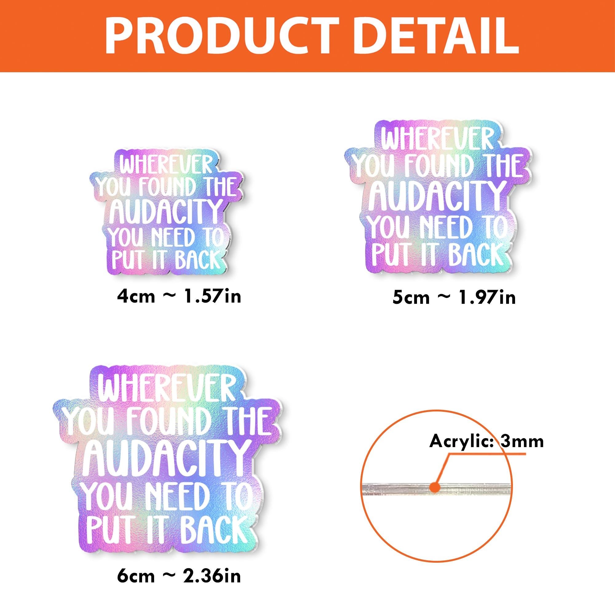 Wherever you found the audacity you need to put it back badge reel, RN Id Holder, Funny Badge Reel, nursing student gift,medical worker gift
