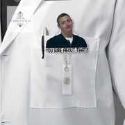 You Sure About That Badge Reel, Funny Meme Tim Robinson ITYSL Fans badge reel, ITYSL ID Holder, Meme Badge Reel