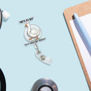 Silly Goose Nurse Badge Reel, Nurse By Day Silly Goose By Always Badge, Funny Goose Badge, RN ID Holder, Funny Nurse Badge, Co-worker Gift