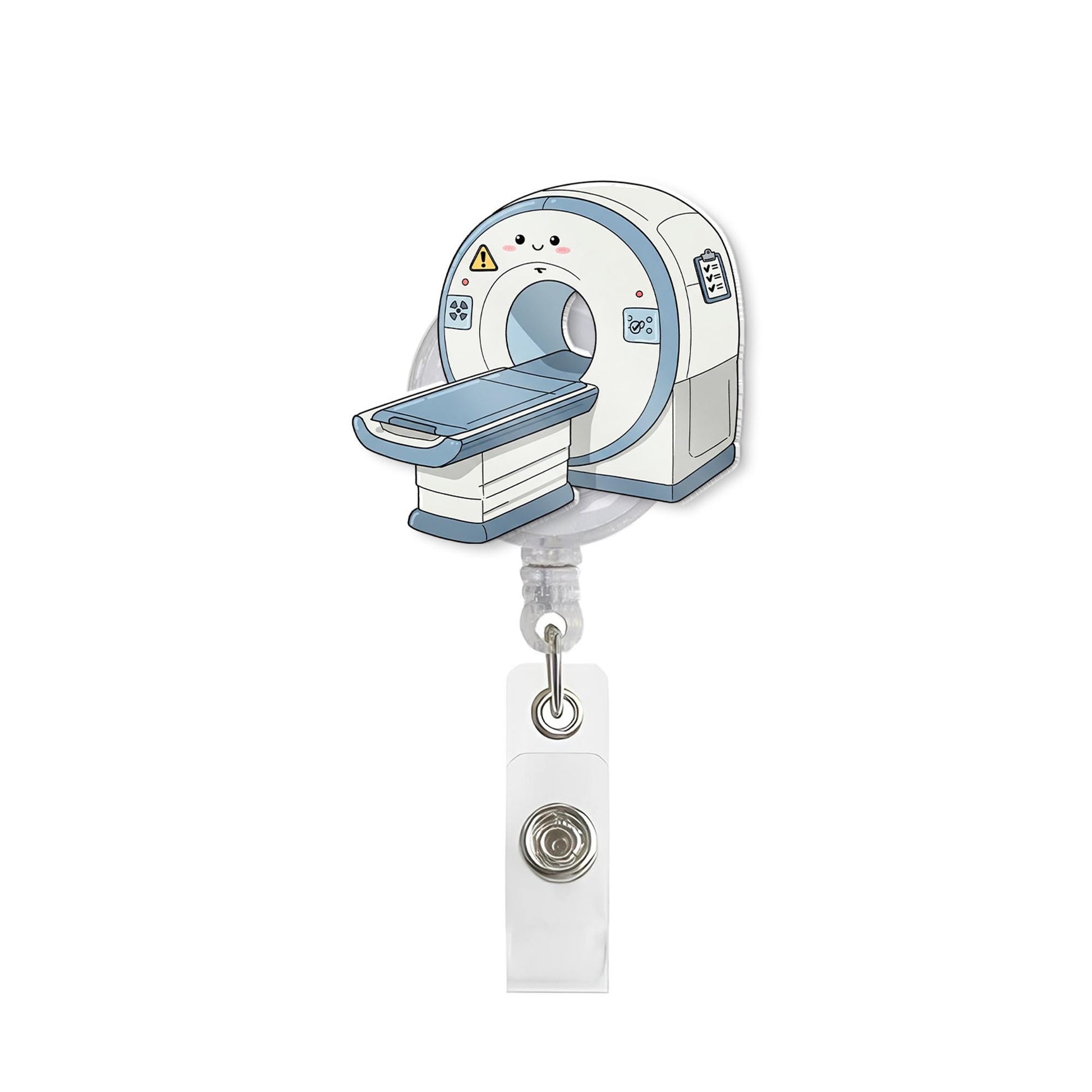 Cute Mri Machine Badge Reel, Radiology Tech Badge Holder, RN ID Holder, Mri Tech Gift, Radiologic Tech Gift, Medical Worker Gift