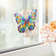 Colorful hologram butterfly suncatcher acrylic window hanging, beautiful decor for kitchens, perfect butterfly lover gift