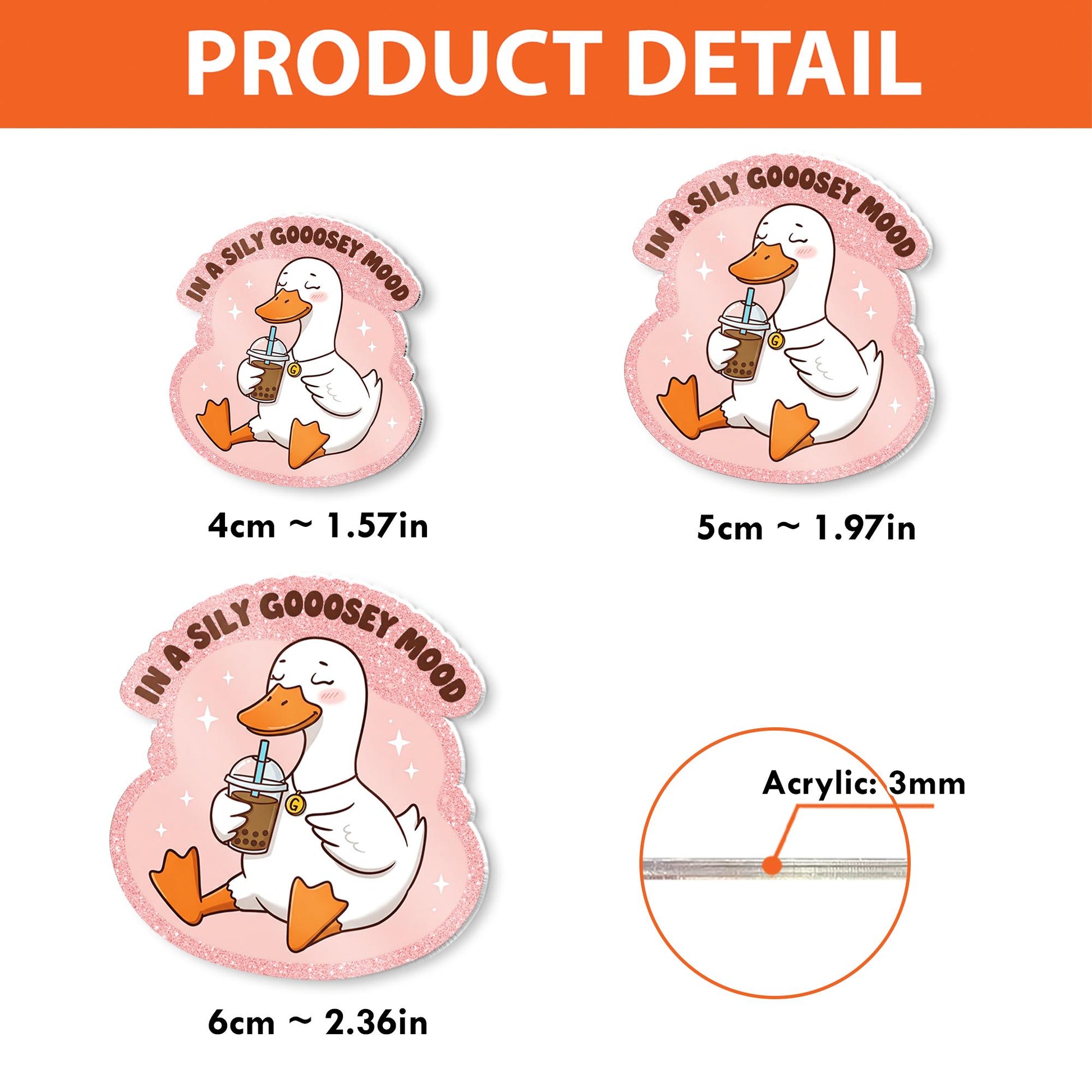In a Silly Goosey Mood Badge Reel, Funny Goose Lover Accessory for Nurses, Quirky ID Holder Gift for Healthcare Professionals