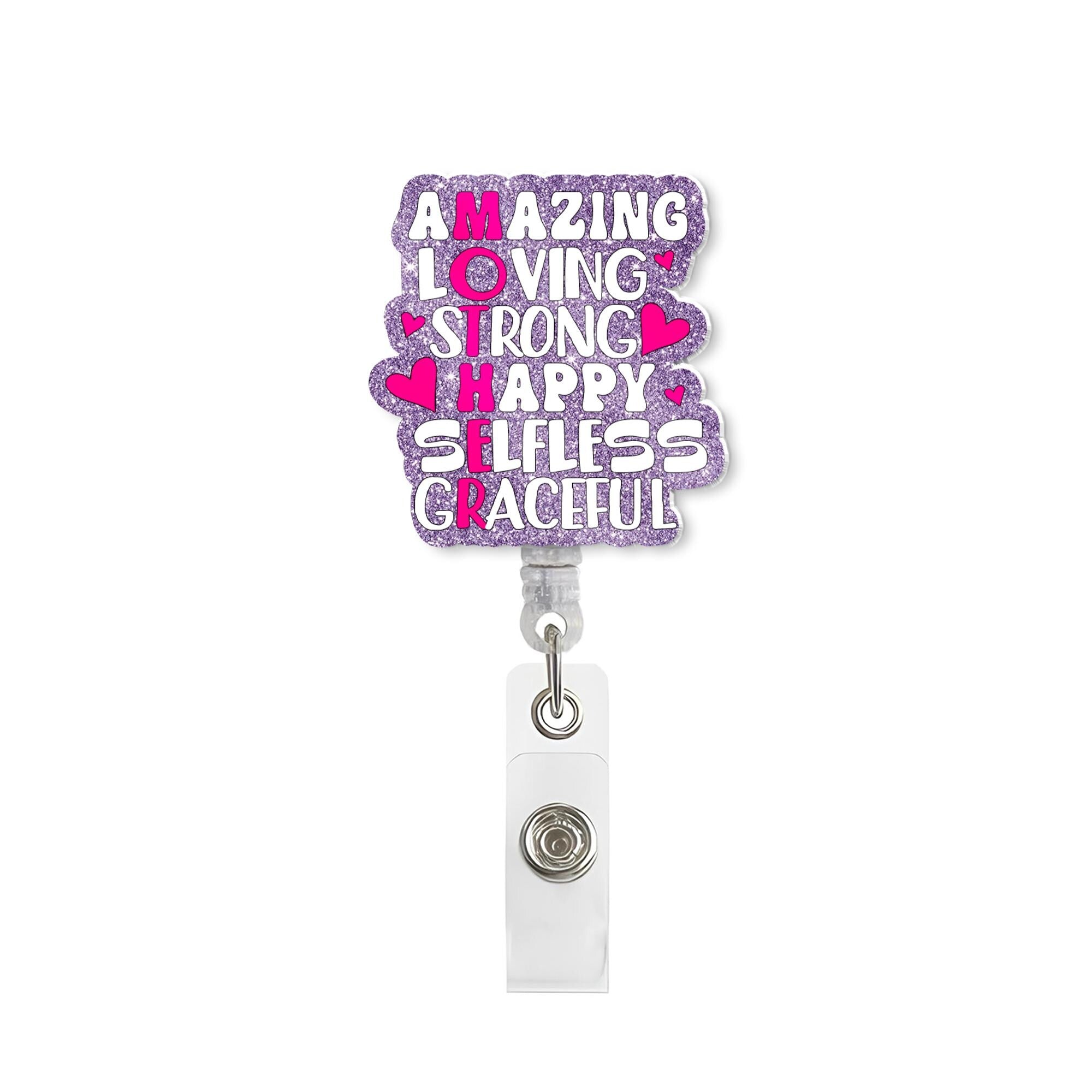 Mom Definition Badge Reel, Mother Badge Reel, Mom Nurse ID Holder, Mothers Day Gift, Teacher Badge Reel, Personalized Badge, Gift for Mom