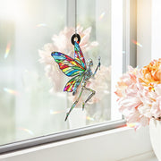 Fairy Skeleton Hologram Acrylic Window Hanging, Funny Skeleton Decor, Skeleton Lover Gift, Stocking Stuffer, Funny Home Decor, Glitter Decor