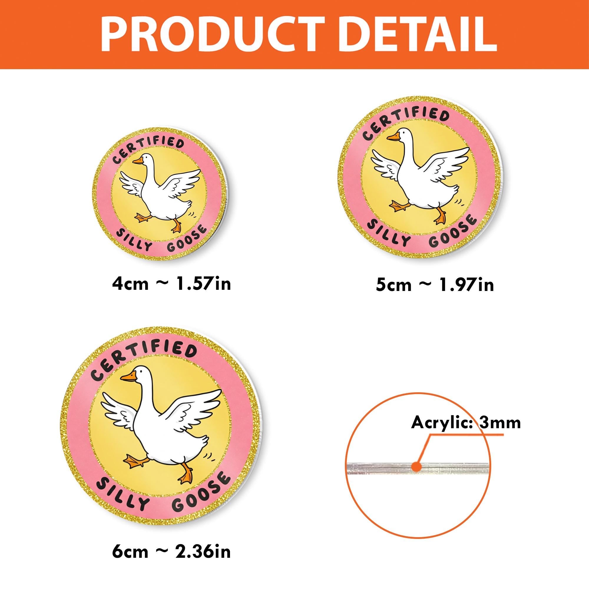 Certified Silly Goose Badge Reel, Funny Goose Nurse, RN ID Holder, Co-worker Gift, Funny Nurse Gift, Stocking Stuffer, Goose Lover Gift
