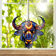 Taurus Zodiac Bull Acrylic Ornament, Geometric Celestial Window Hanging, Astrology Horoscope Gift, Gift For Her, Astrology Home Decor Gift