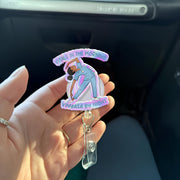 Nurse Yoga Badge Reel, Vitals in Morning Vinyasa by Night, Funny Nurse Gift, FAUX Holographic RN Badge Holder, Yoga Lover Gift for Nurses