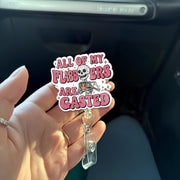 All My Flabbers Are Gasted Badge Reel, Funny Nurse Gift, RN Id Holder, Funny Skeleton Badge Reel, Nurse Gift, Sarcastic Badge, Humor Gift