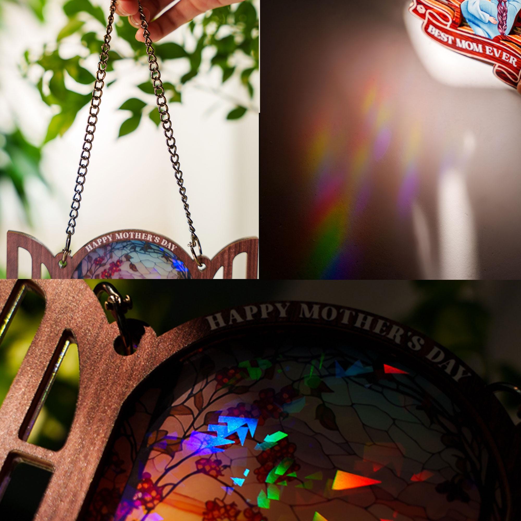 Difference Maker Puzzle Wood and Broken Glass Hologram Sign, Retirement, Employee Gift, Teacher Appreciation Gift, Coworker Thank You Gift