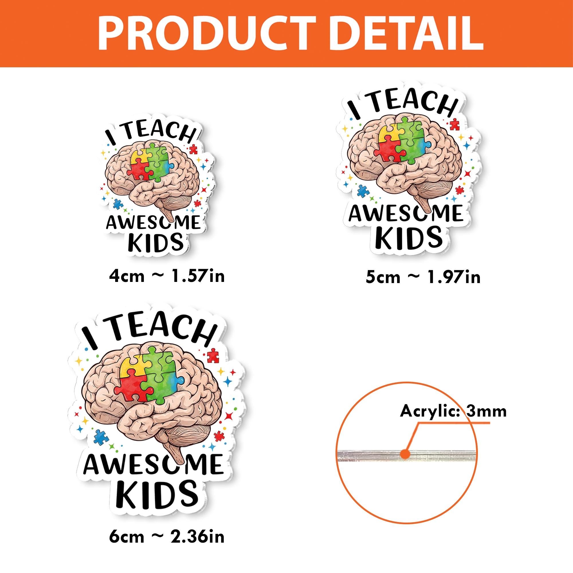 Sped Teacher Badge Reel, I Teach Awesome Kids, Autism Teacher Gift, Teacher Appreciation, Teacher Lanyard, Autism Awareness Badge Clip