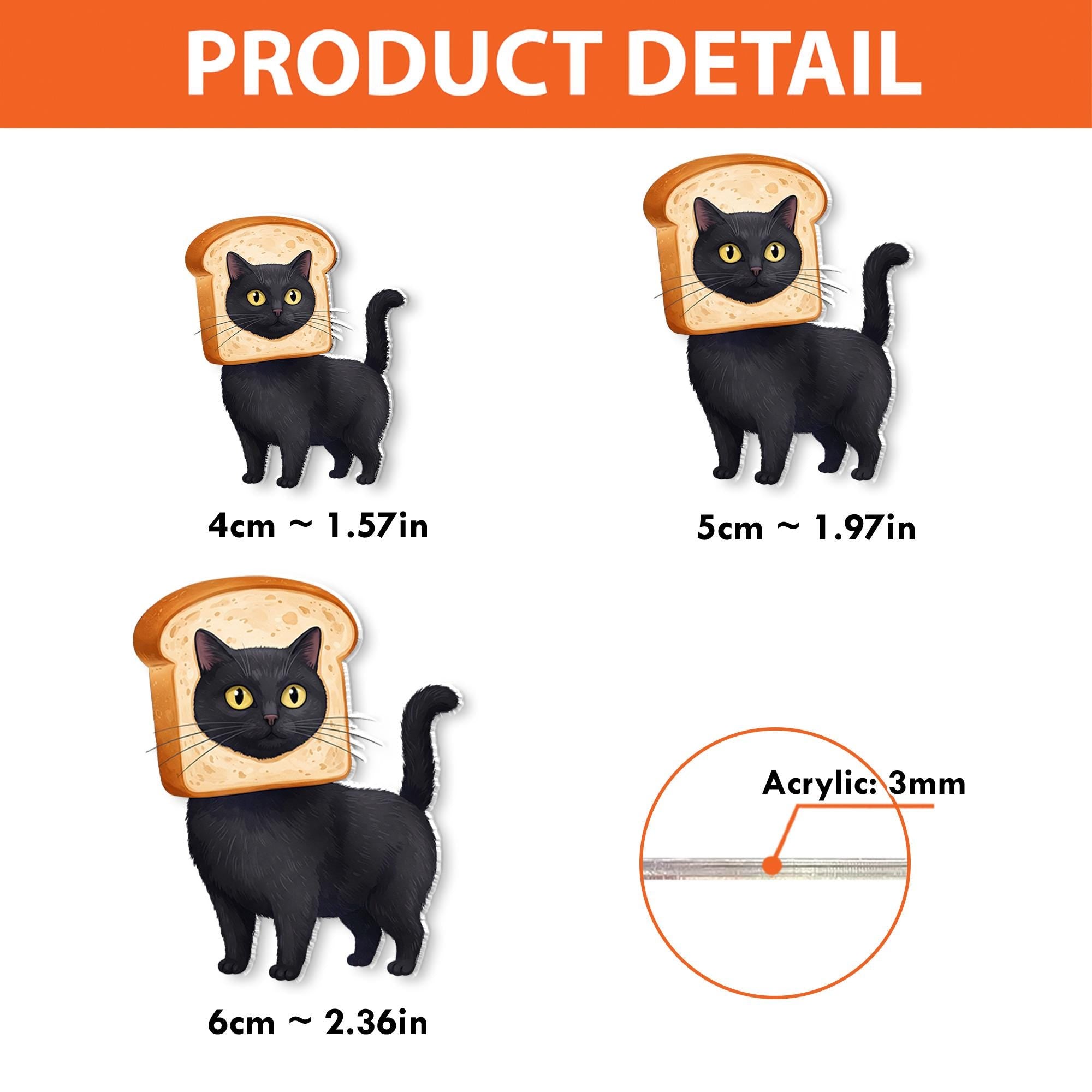 Black Cat Toast Badge Reel, Cute ID Holder, Funny Cat Lanyard Accessory, Nurse Gift, Office Badge Clip for Cat Lovers, Nurse Badge Reel