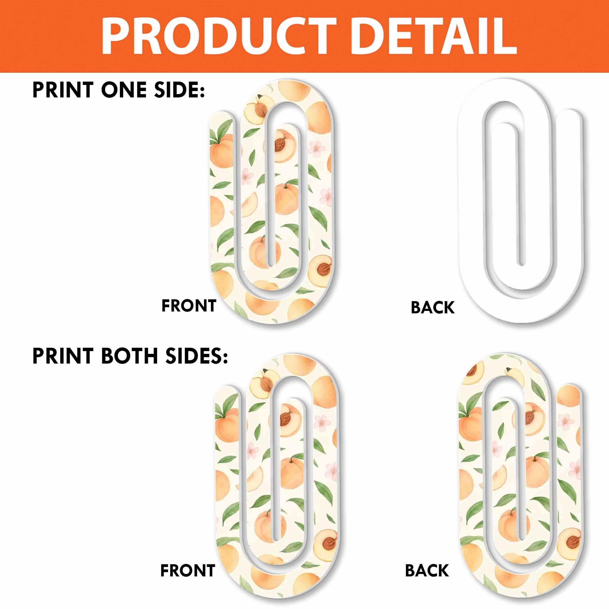 Fruit Paper Clip Bookmarks, Cute Fruit Page Markers, Summer Stationery, Fun Gift for Readers, Back to School Supplies, Office Decor