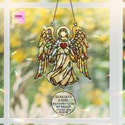 Guardian Angel Holographic Window Suncatcher – Protection Hanging Ornament – Mother's Day Gift for Mom, Grandma, or Loved One