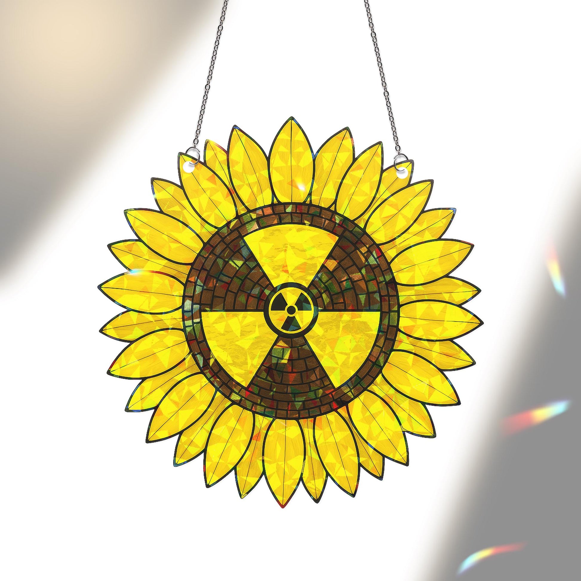 Rad Tech Sunflower Suncatcher – Holographic Acrylic Ornament Gift for Rad Tech Mom on Mother’s Day, X-ray Tech Decor