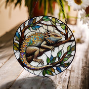 Bearded Dragon Glass Suncatcher – Lizard Window Decor, Reptile Lover Gift,  Terrarium Room Sun Catcher, Nature Lover Home Gift, Gift For Mom