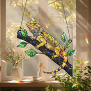 Acrylic Bearded Dragon Window Hanging, Lizard Suncatcher, Reptile Lover Gift, Lizard Decor, Nature Home Decor