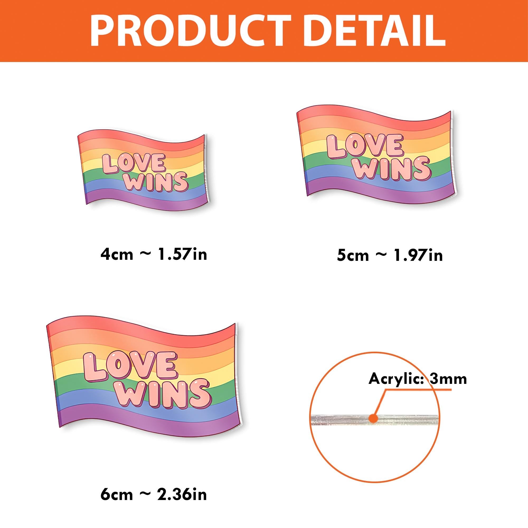 Love Wins Rainbow Badge Reel, LGBTQ Pride ID Holder, Retractable Badge Clip, Nurse Badge Reel, Cute Work Accessory, Gift for Coworker