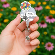 Funny Opossum Badge Reel – “I Can’t Live Laugh Love” ID Holder Badge Reel, Anxiety Stress Humor Badge Clip Nurse Gift, Work Humor Accessory