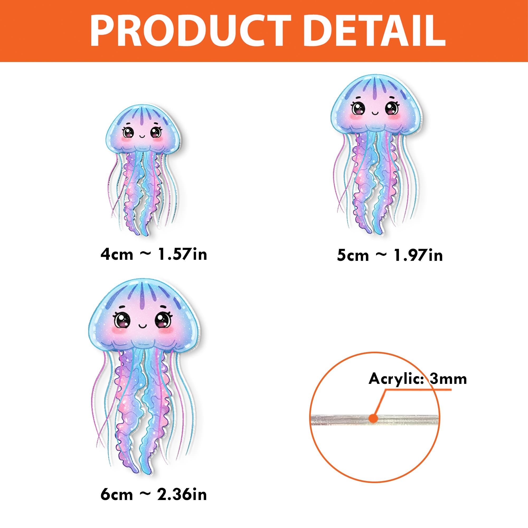 Cute Jellyfish Badge Reel, Nurse Badge Holder, Ocean Theme ID Clip, Retractable Badge Clip, Kawaii Sea Creature Badge Reel, Nurse Gift
