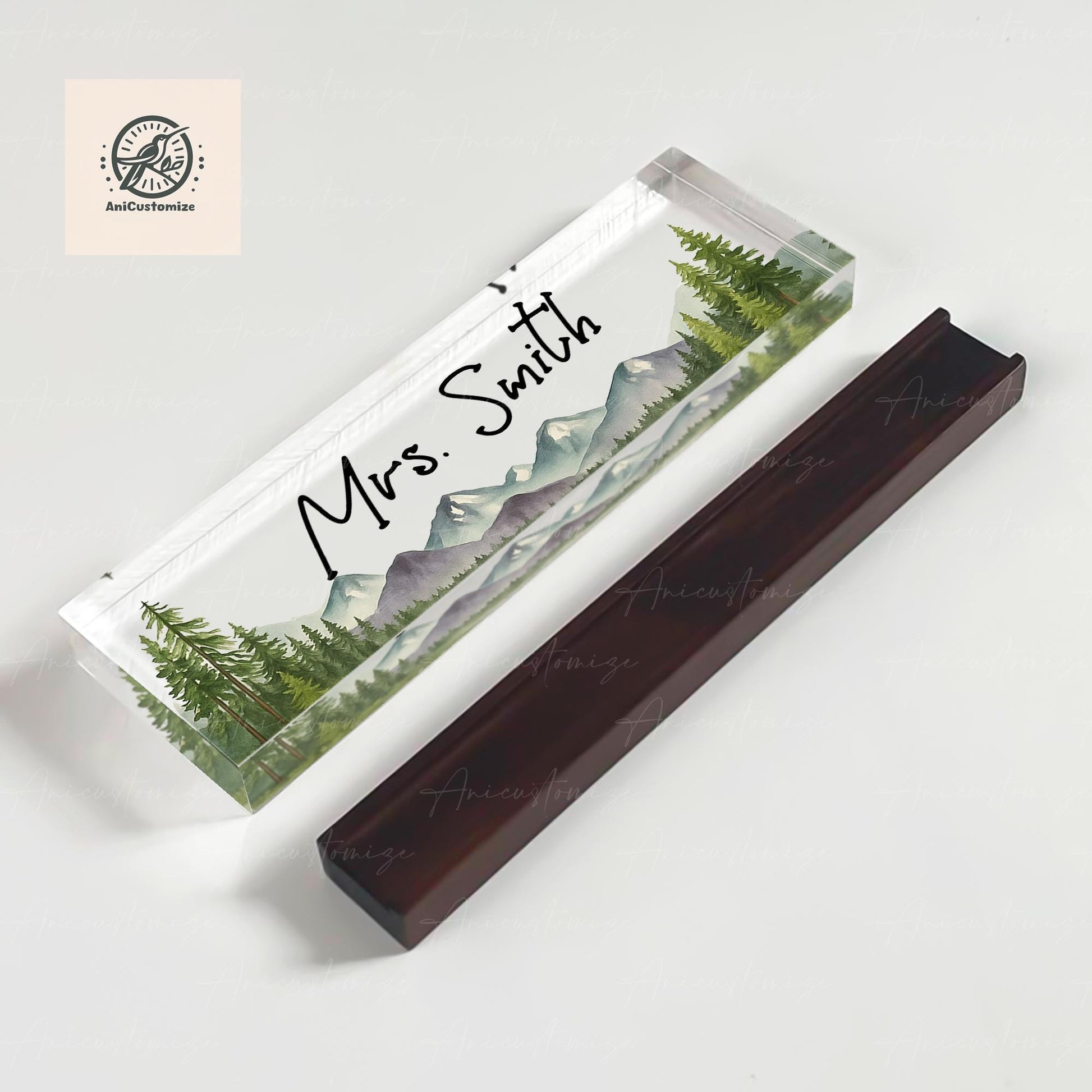 Custom Teacher Name Plaque, End Of Year Gift, Personalized Desk Name Sign, Acrylic Nameplate, Teacher Appreciation Gift, teacher Gift Idea