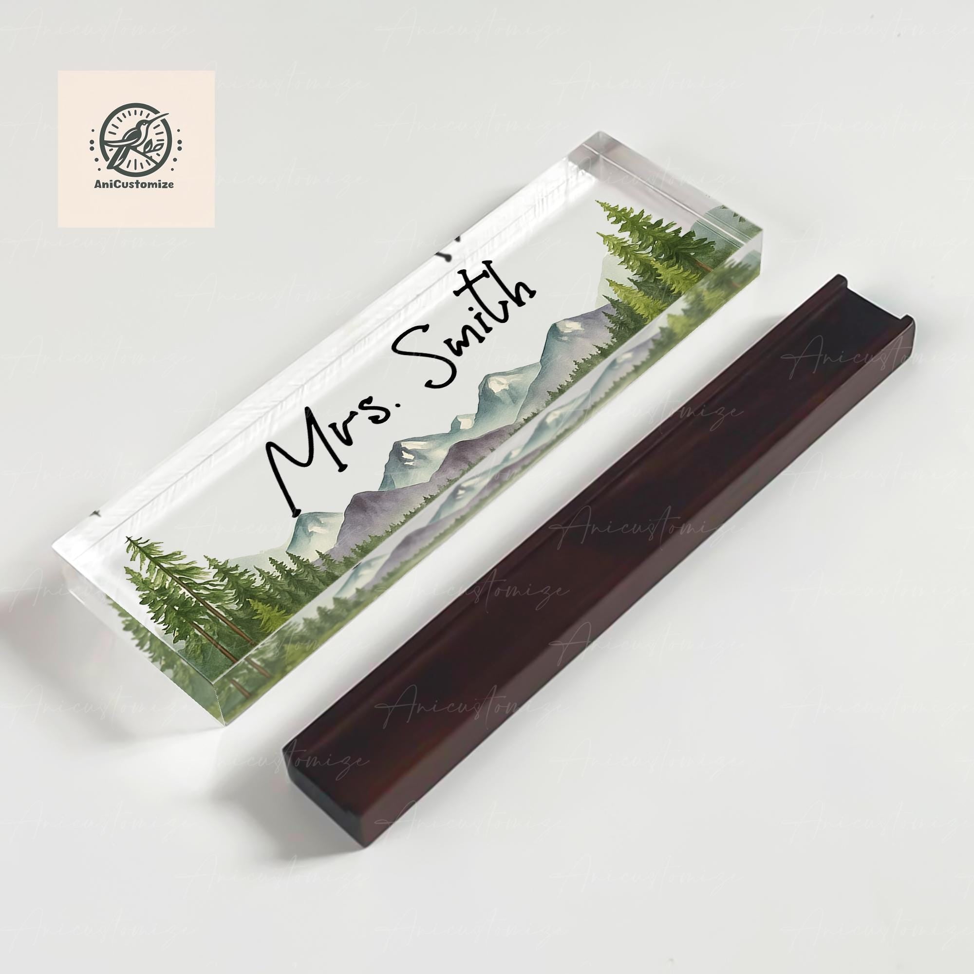 Custom Teacher Name Plaque, End Of Year Gift, Personalized Desk Name Sign, Acrylic Nameplate, Teacher Appreciation Gift, teacher Gift Idea