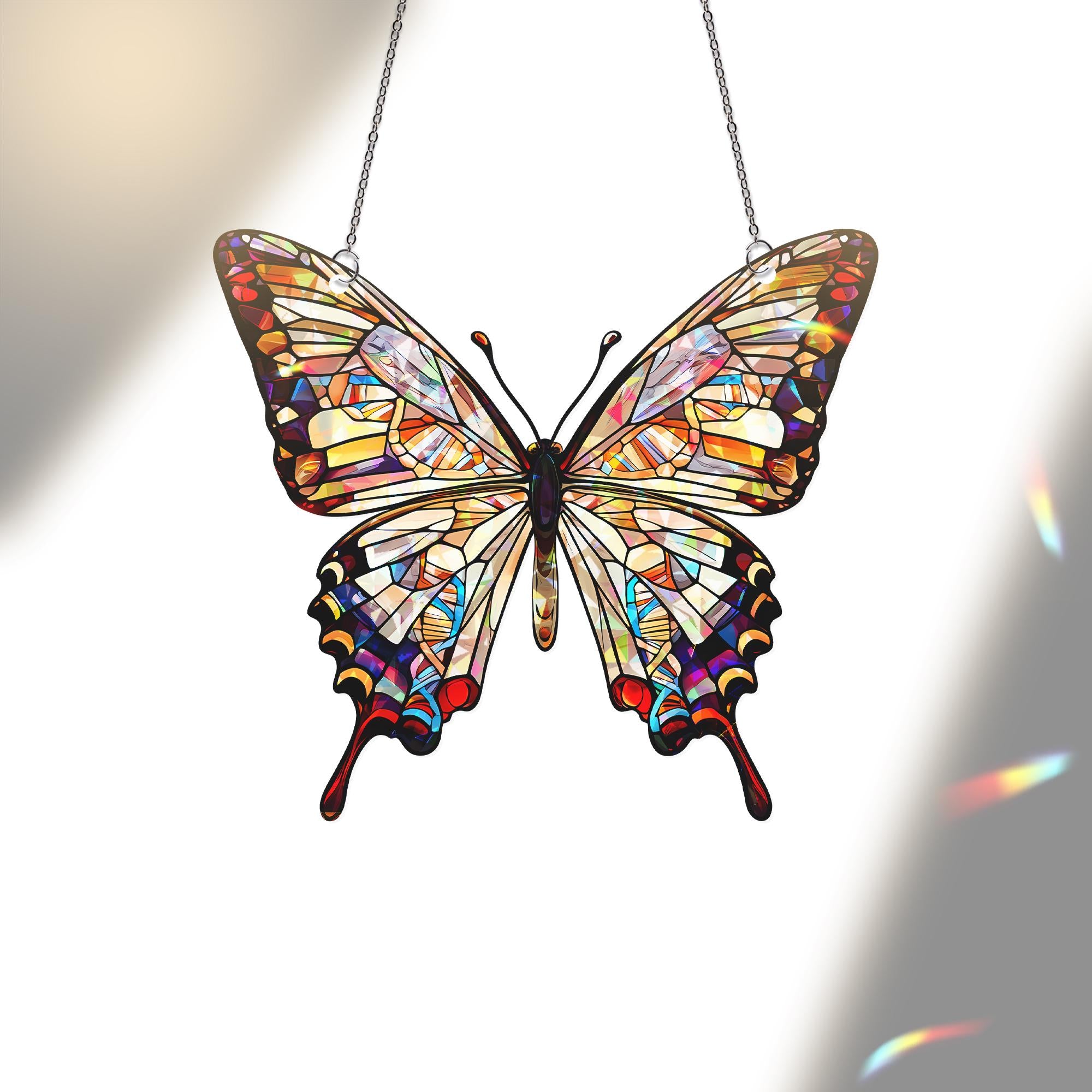 Butterfly Acrylic Window Hanging – Nature-Inspired Suncatcher, Animal Lover Gift, Boho Window Decor, Garden Lover Gift