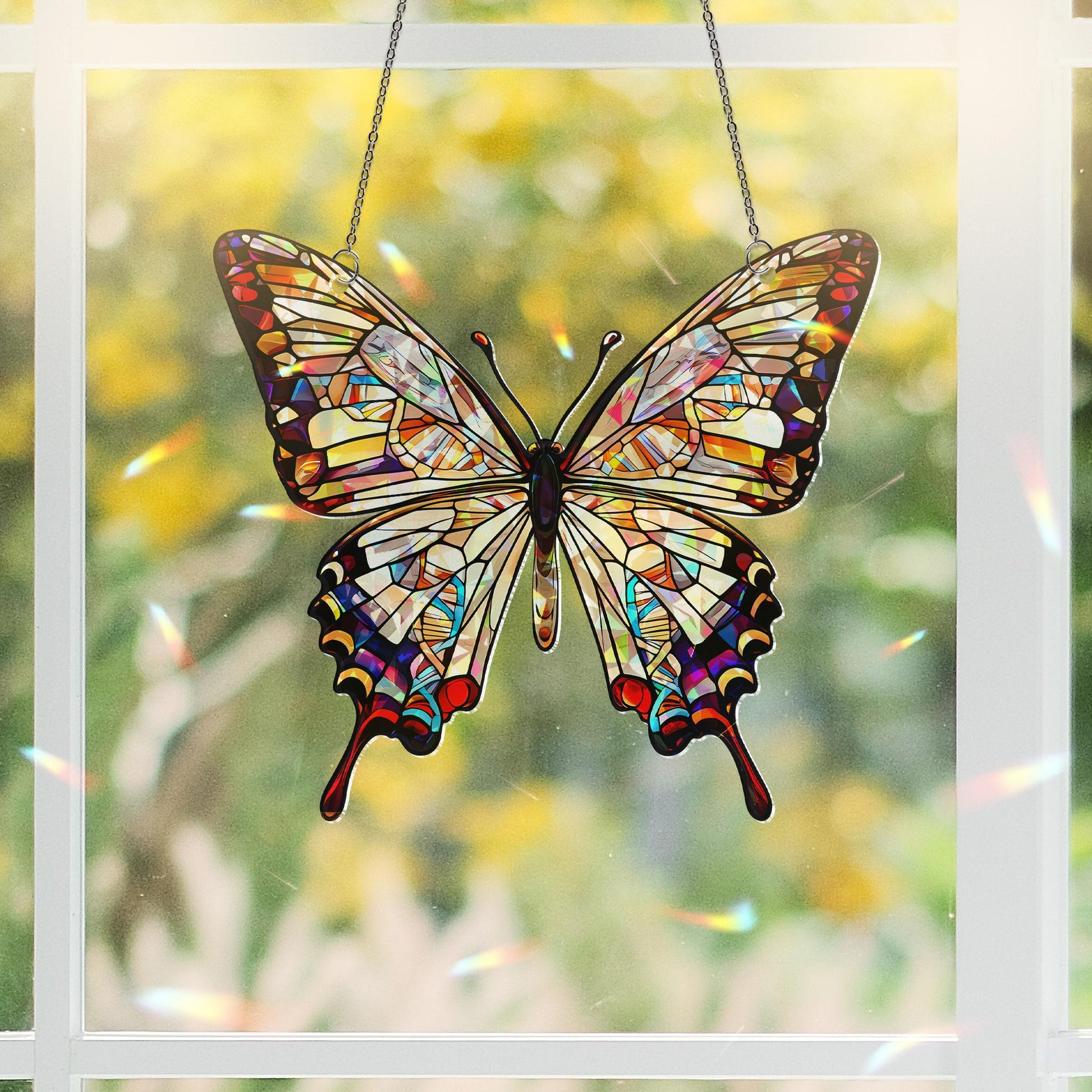 Butterfly Acrylic Window Hanging – Nature-Inspired Suncatcher, Animal Lover Gift, Boho Window Decor, Garden Lover Gift