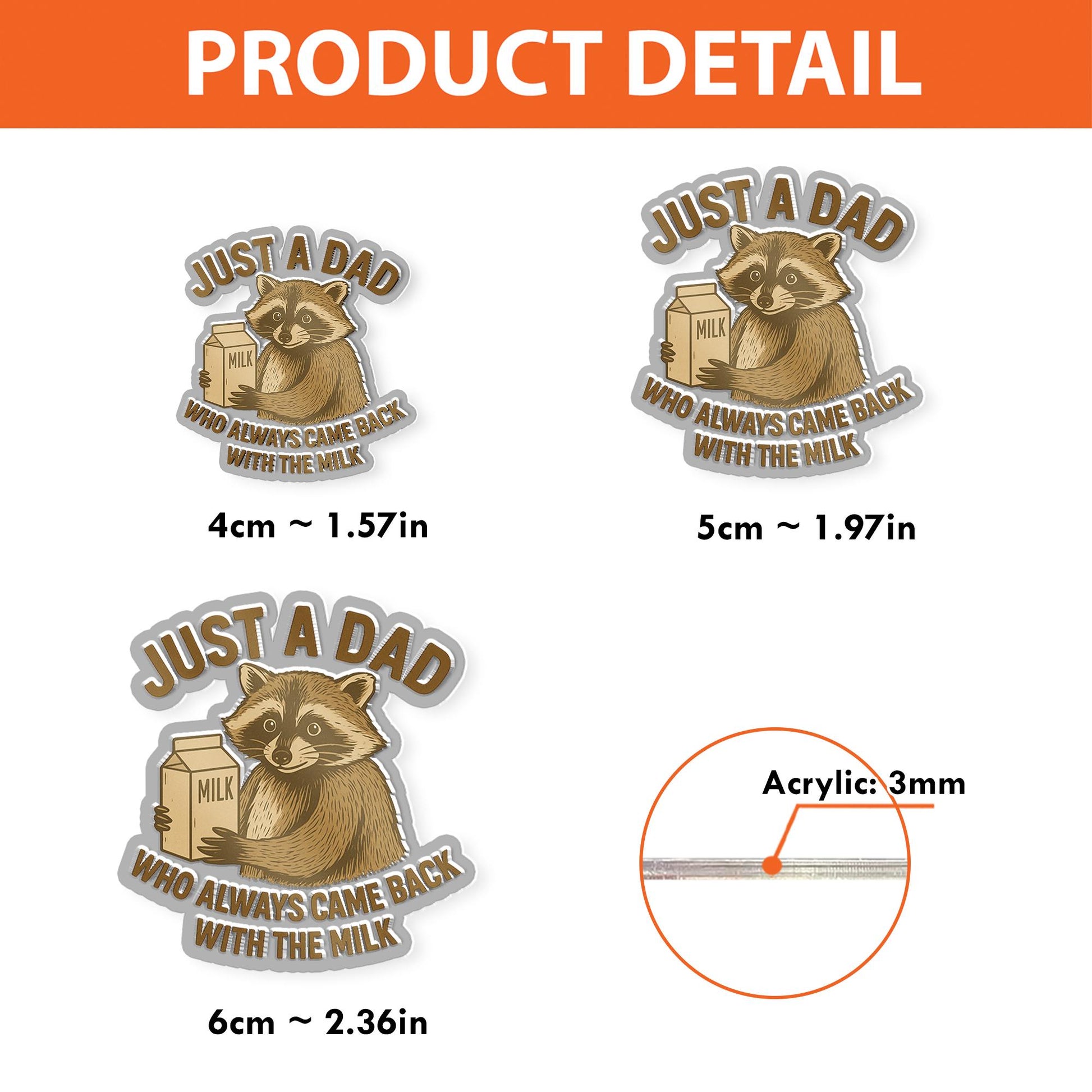 Just a Dad Badge Reel – Funny Father's Day Gift, Dad Life ID Holder, Father's Work Badge Clip, Dad Accessories