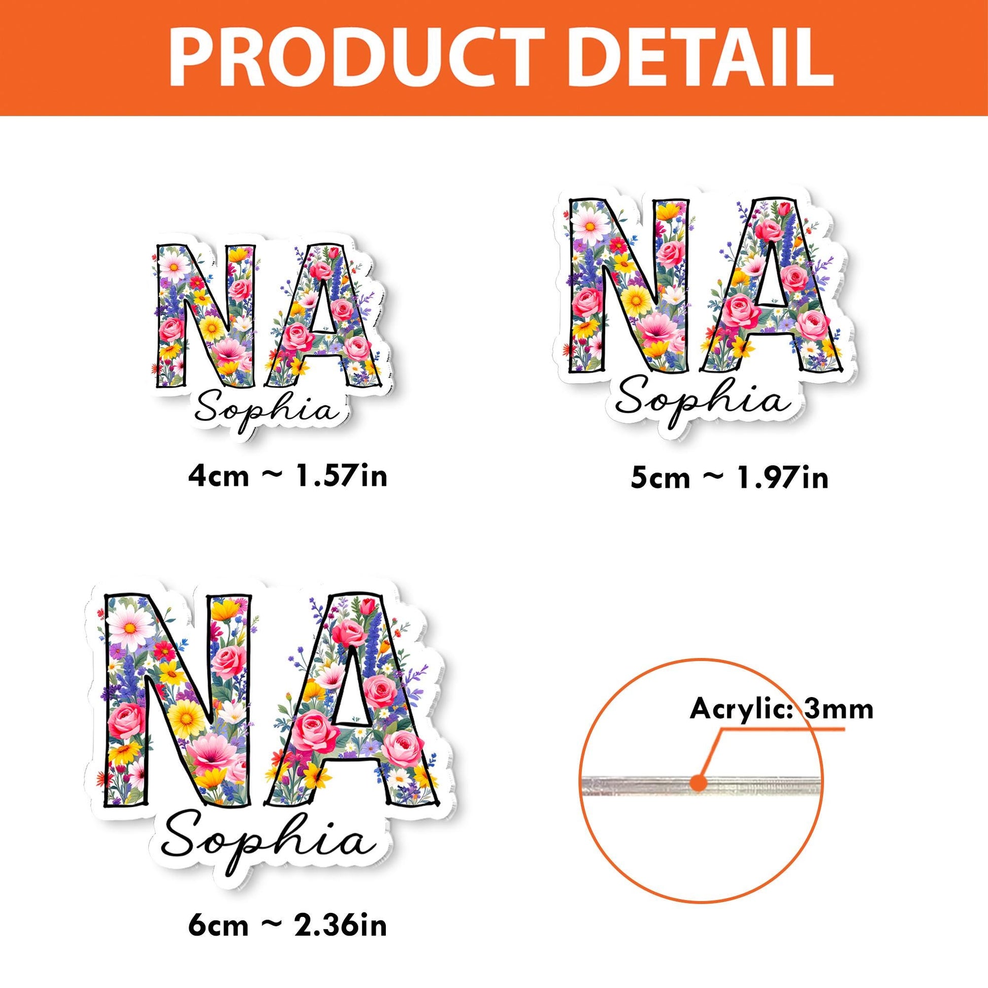Personalized NA Badge Reel, Custom Name Floral Nursing Assistant ID Holder, Retractable Badge Clip, Nurse Gift, Medical Staff Accessory