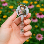 Professional Yabber Badge Reel | Funny Work ID Clip | Nurse Teacher Office Accessory | Retractable Badge Holder Gift