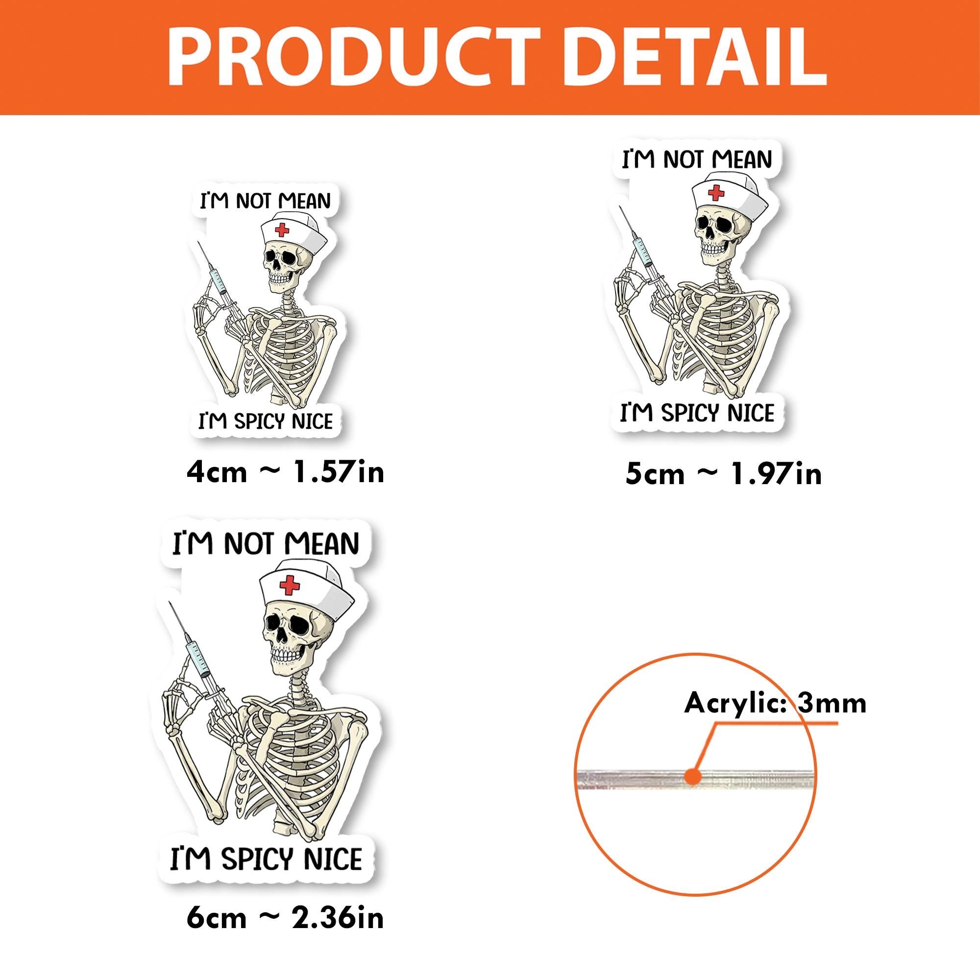 Skeleton Nurse Badge Reel | Spooky Medical ID Clip | Funny Halloween Nurse Gift | Goth Nurse Work Badge Holder | RN Accessory