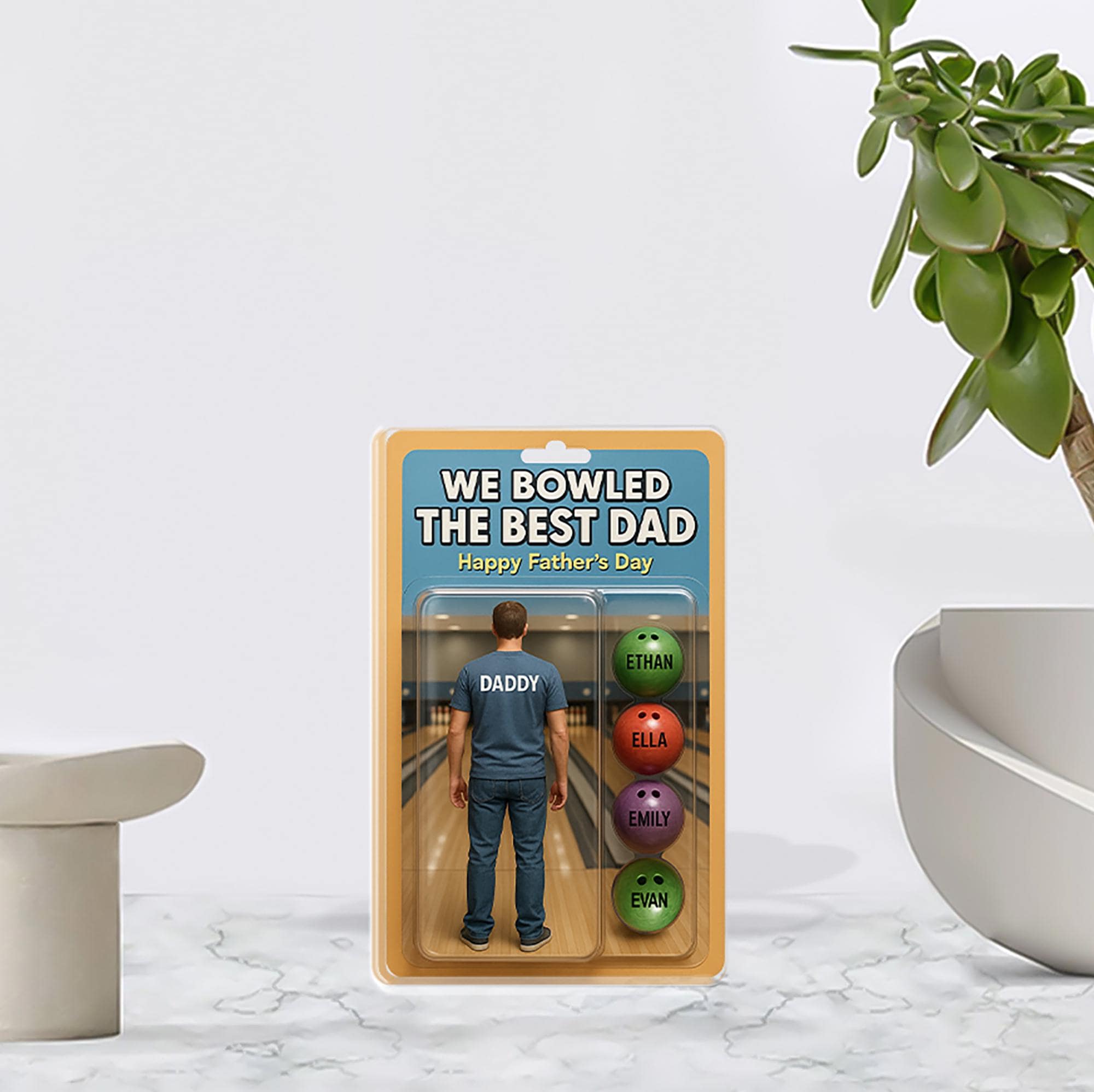 Personalized Bowling Dad 2D FLAT ACRYLIC Plaque,Father's Day Gift, Bowling Lover Dad Gift, Gift for Husband, Happy Fathers Day, Dad Keepsake