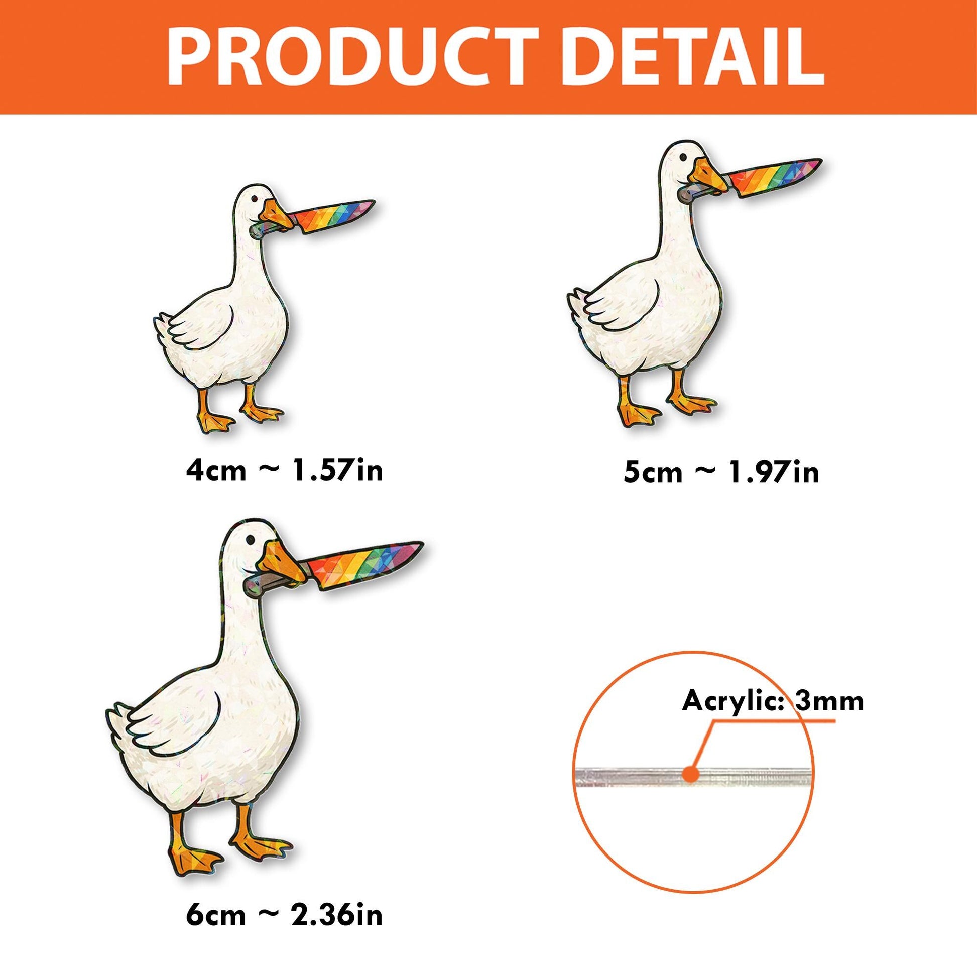 LGBTQ+ Silly Goose Badge Reel | Funny Pride ID Holder | Rainbow Knife Goose Clip | Nurse Gift Badge | Queer Office Accessory