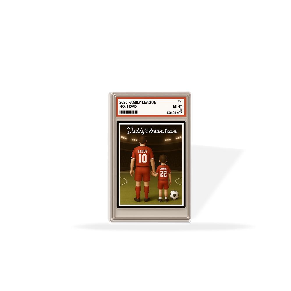 Custom Soccer Dad Acrylic Block | Father’s Day Gift from Son or Daughter | Personalized Sports Keepsake for Football Lovers