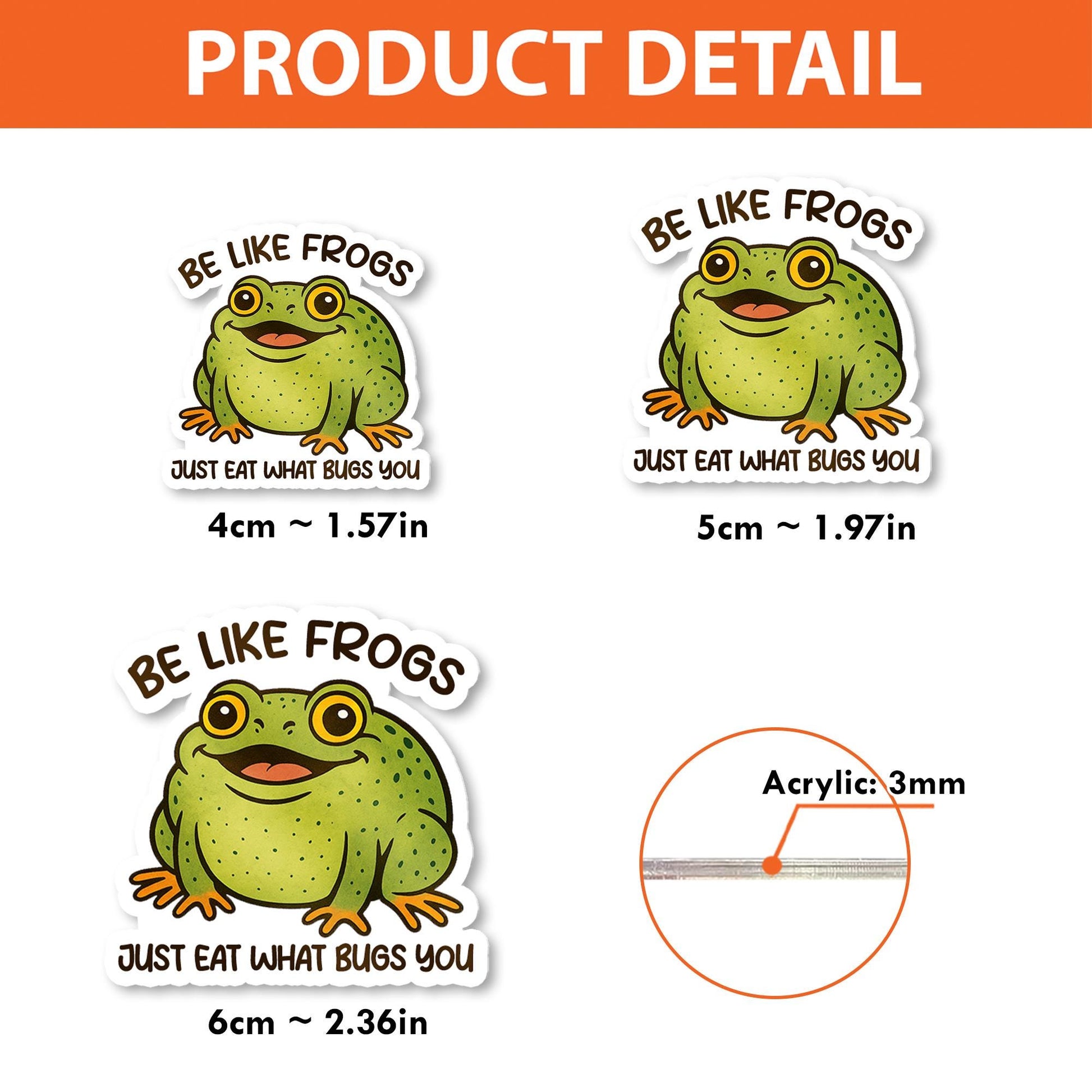 Funny Frog Badge Reel, Be Like Frogs Nurse ID Holder, Cute Animal Clip, Eat What Bugs You, Green Frog Accessory,Gift for Coworker,Nurse Gift