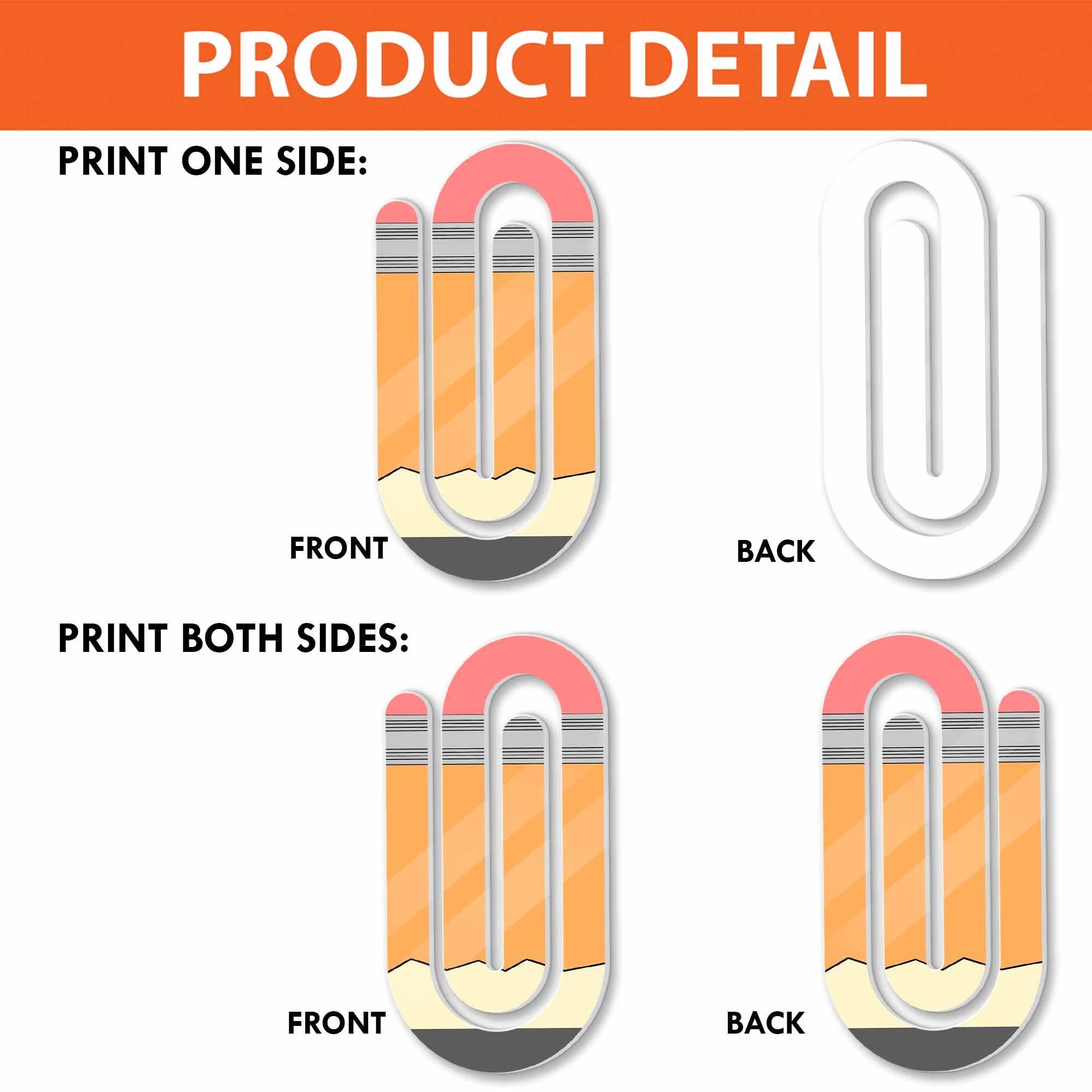Personalized Teacher Paper Clip Bookmark, School Supply Clip Set, Classroom Gift for Teacher, Pencil Ruler Notebook Design, Fun Office Decor